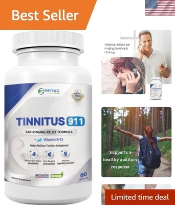 Alivio natural del zumbido en los oídos - Soporte para tinnitus para descanso profundo y calma Foto 1 de 4