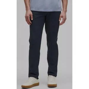 Lululemon ABC klassische Passform Herren Hose 34 marineblau 5-Pocket elegant Golf Reisen - Bild 1 von 10