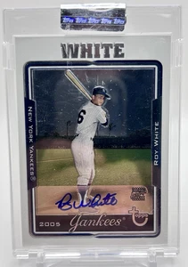 2005 Topps Retired Signature Edition #TA-RW Roy White Auto New York Yankees MLB - Picture 1 of 2