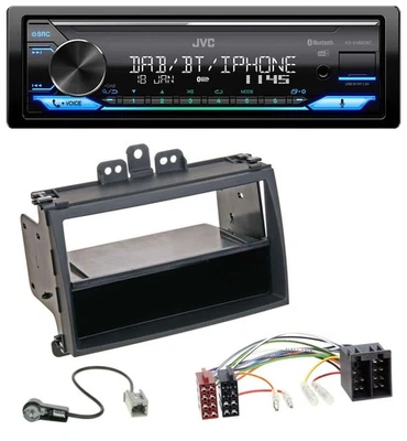 JVC Bluetooth DAB USB MP3 Autoradio für Hyundai i20 08-11 Rubber-Touch Ablagefac - Bild 1 von 4