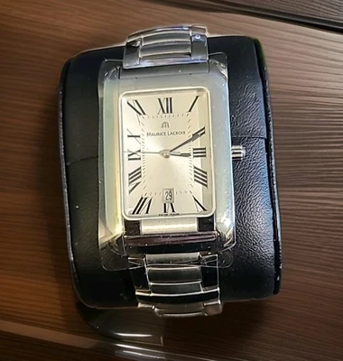 Maurice Lacroix MI2027-SS002-110 Miros Silver Tone Stainless Men's Watch~NIB - Image 1 of 4