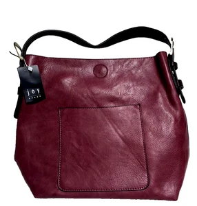 Joy Susan Classic Hobo Vegan Leather Shoulder Bag in Soft Mulberry Damentasche - Bild 1 von 8