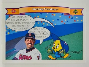 1991 Upper Deck Comic Ball 2 Reggie Jackson Tweety #79 Batting Twoubles - Bild 1 von 2