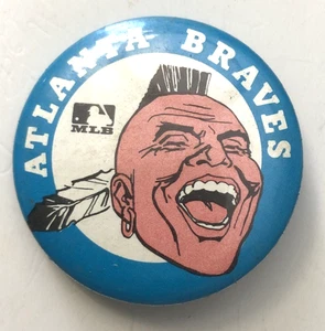 Atlanta Braves - Pulsante spilla metallo baseball MLB 1 3/4" - - Foto 1 di 2