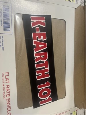 Pegatina parachoques K-EARTH 101 FM California - LA Radio estilo vintage vinilo años 80 90 Foto 1 de 4