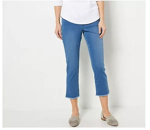 Belle by Kim Gravel Petite TripleLuxe Denim Jeans - Medium Wash - 12P - Bild 1 von 3