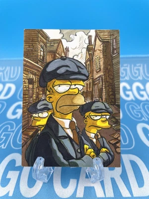 GGC Studio The Simpsons & Peaky Blinde Artist Hand Drawn Auto Sketch Card 1/1 #S - Image 1 of 2