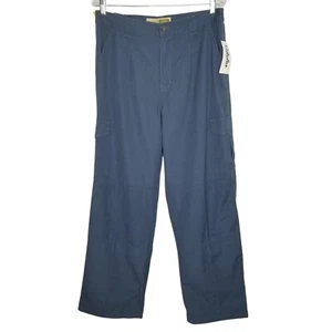 Cabela's NWT Womens Sz 14 Pants Trailhiker Side Elastic Waist Cargo Pockets Blue - Picture 1 of 8