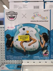 Galleggiante piscina BigMouth Squishmallows Winston Owl 4 piedi zattera estiva nuovo con scatola - Foto 1 di 2