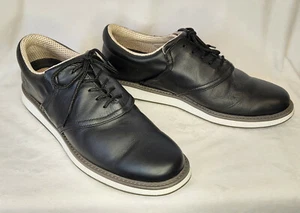 Scarpe da golf Jack Grace nere innovatrici da uomo 11,5 m sella staccabile punta morbida - Foto 1 di 8