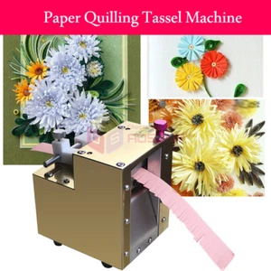 Máquina de borla de papel arte máquina eléctrica de papel tachado papel máquina de hacer flores - Imagen 1 de 11