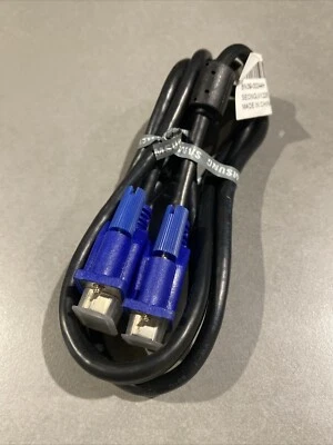 Cable : VGA Monitor Cable - 15 Pin Black / Blue Male to Male (Aussie Stock) - Image 1 of 2