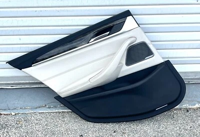 17-22 BMW 550i 530i 540i G30 TRASERO IZQUIERDO INTERIOR PUERTA PANEL EMBELLECEDOR CUBIERTA OEM Foto 1 de 4