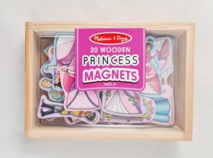 New - Melissa & Doug 20 Wooden Princess Magnets In A Box Ages 2+ Sealed - Picture 1 of 6