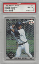1991 FRONT ROW MANNY RAMIREZ DRAFT PICKS #47 NM-MT PSA 8
