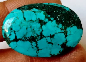 AAA+ Large Natural Turquoise 51.70 Ct. Oval Cabochon Loose Gemstone @Women Gift - Picture 1 of 6
