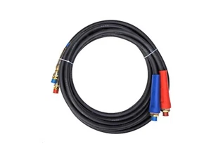 Road Superior Truck Parts 15 ft Black Rubber Air Line Hose Assembly w/Dura Grips - Picture 1 of 5