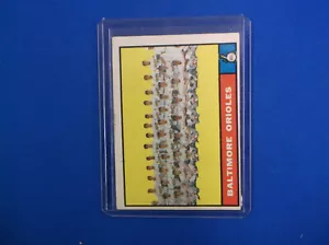 1961 Topps Baseball # 159 Baltimore Orioles Team card G-VG - Picture 1 of 2