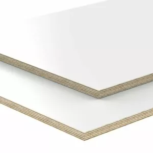 18mm Multipleks Płyta Sklejka Płyty Cięcie Melamina powlekana biała - Zdjęcie 1 z 6