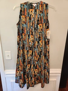 Neu LuLaRoe Joy Damen Größe Small Longline Weste Western Azteken ärmellos  - Bild 1 von 5