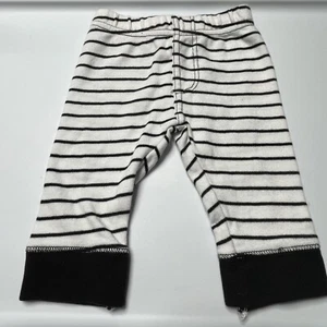 Loves me Friends Striped Knit Pull On Pants Baby Boys Size 0-3 Months White - Picture 1 of 4