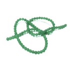 Green Malaysian Jade Beads Plain Round 4mm Strand Of 95+