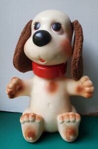 Jouet vintage 1982 Idéal  rub-a-dub doggie chien jouet pour bain /  bath