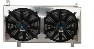 Cubierta de aluminio + ventiladores para 90-93 Honda Accord/92-96 Honda Prelude 2,2 L - Imagen 1 de 1
