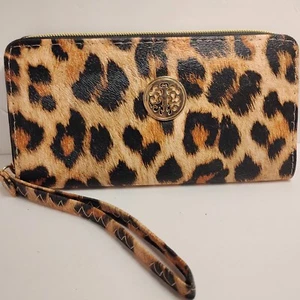 🎀Nueva Cartera Muñequera DASEIN Estampado Leopardo Damas Cuero PU con Cremallera🎀 - Imagen 1 de 8