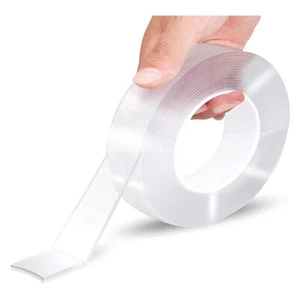 Double Sided Tape Heavy Duty Grip Gel Silicone Wall Adhesive Strong Sticky Tape - Picture 1 of 8