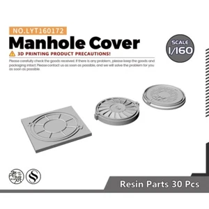 SSMODEL 172 1/160 N Scale Scene Model Manhole Cover - Picture 1 of 2