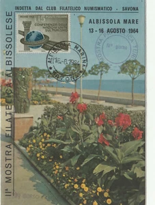 AS0354 - SONDERSTEMPEL 16.08.64 PHILATELISTISCHE AUSSTELLUNG ALBISSOLA SAVONA - Bild 1 von 1