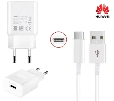 Original Huawei Schnell Ladegerät 9V Netzteil  USB-C/Micro Kabel Für P9 P20 lite - Bild 1 von 4