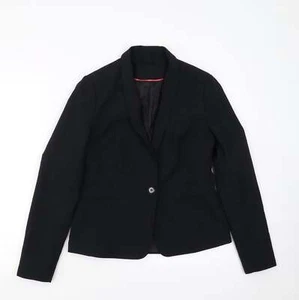 New Look Womens Black Polyester Blend Suit Jacket Size 10 - Picture 1 of 12