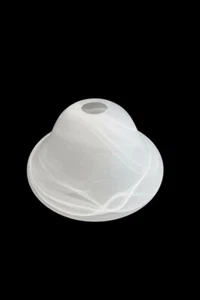 Vetro di ricambio paralume diffusore bianco coppa abatjour applique alabastro - Foto 1 di 4