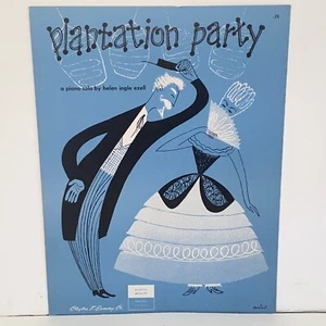 Vintage 1951 Plantation Party Piano Solo Sheet Music by Helen Ingle Ezell - Picture 1 of 13