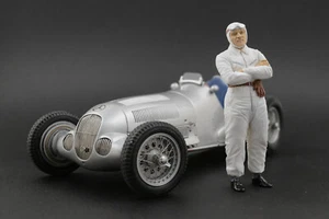 Hermann Lang Figura para 1:18 Mercedes 300SL Le-Mans CMC !! NO CAR !! - Imagen 1 de 9