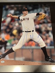 Matt Cain Signed Autographed 16x20 Photo Giants PSA/DNA COA - Picture 1 of 4