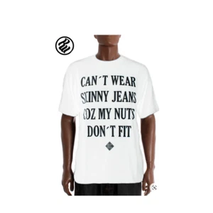 T-shirt uomo bianca STAMPA RARA ROCA WEAR | Taglia 2XL jeans skinny NUOVI - Foto 1 di 6
