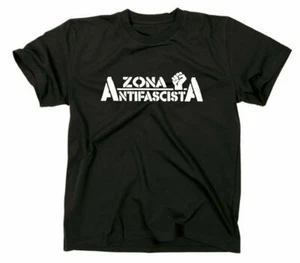 Camiseta Zona Antifascista Antifascista Antifa Siempre Antifascismo Fascismo - Imagen 1 de 18