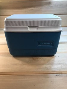 Rubbermaid Vintage Personal Can Cooler Blue White 1907/1927 USA Gott - Picture 1 of 9