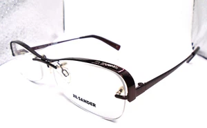 Jil Sander JS2108 603 Braun 53-17-135 Halbrand Damen Brille Brillengestell Italy - Bild 1 von 10