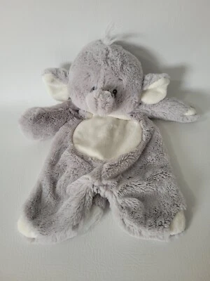 Manta de seguridad Baby TOTALMENTE elefante plana A Pat Lovey felpa gris Emerson 17" de largo Foto 1 de 4