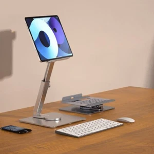 Desktop Foldable Tablets and Phone Stand Aluminum Alloy Holder for Home Office - Afbeelding 1 van 10