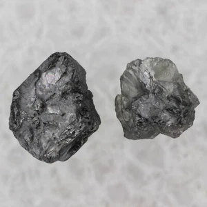 Raw Loose 2 Diamonds Rough Uncut 2 PCS Conflict Free Diamonds Natural Diamonds - Picture 1 of 5