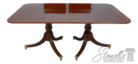 L59095EC: HICKORY CHAIR CO Banded Mahogany Dining Room Table Cover