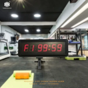 Temporizador de intervalos LED tiempo de entrenamiento y tiempo de descanso cronómetro alternativo cuenta regresiva/arriba - Imagen 1 de 8