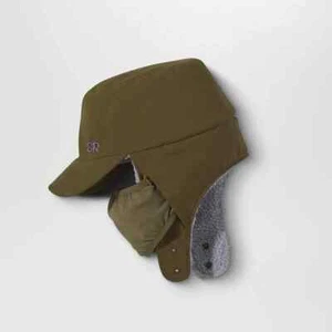 Outdoor Research Whitefish Brown Winter Hat Mens M Fleece Lined W/ Face Mask - Picture 1 of 7