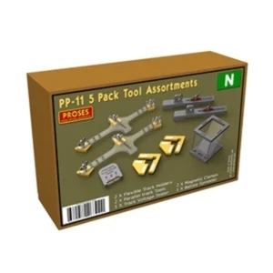 Proses PP-11 N Gauge Pack of 5 Model Railway Smart Tools - Foto 1 di 3