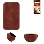 Phone Case For Blackview Bv6600 Sleeve Cover Pouch Brown